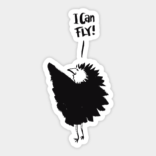 I can fly! Sticker